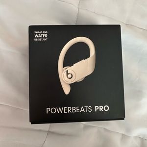 NEW Powerbeats Pro in Beige (used once)